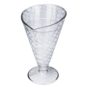 Plats et tasses en plastique de dessert, plats de sundae de crème glacée - Product Image 6