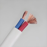 Cable flexible plano H03VVH2-F de 2x0.75mm² con certificación VDE, cable flexible de PVC para equipos eléctricos europeos