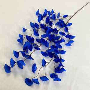 Fleurs artificielles en soie bleu royal Queyiyi, 10cm-30cm, décoration intérieure, arrangement pour allée de mariage, arche, plafond - Product Image 4