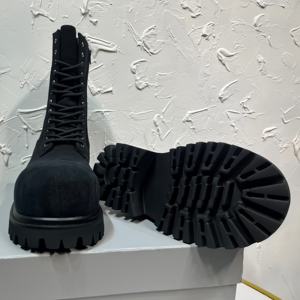 לקבל מותאם אישית bootie גברים נשים סביב הבוהן תחרה החלקה החלקה עמיד עבה הבלעדית צ 'אנקי עבודה עם רוכסן - Product Image 4