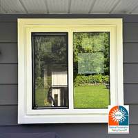 Fenêtres coulissantes en PVC sur mesure, vente en gros d'usine, double vitrage, sécurité anti-impact, certifiées Energy Star, design moderne