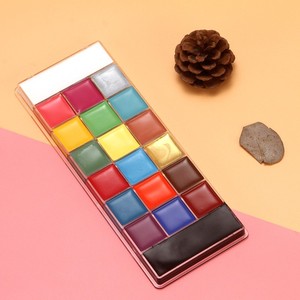 Nueva Paleta <span class=keywords><strong>de</strong></span> Maquillaje Artístico Acrílico <span class=keywords><strong>de</strong></span> 20 Colores para Rostro y Cuerpo, Ideal para Adultos en Halloween - Product Image 4