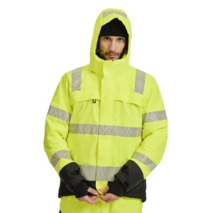 Combinaison de travail haute visibilité réfléchissante pour hommes, vêtements de travail de sécurité, travaux routiers, industriels, imperméables, coupe-vent, fluorescents, multi-usages - Product Image 3