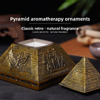 Ägyptische Pyramide Vintage Aroma therapie Kerzen für Urlaub Thanksgiving Diwali Weihnachten Hochzeit Neujahr Bar Verwendung gemacht Soja Wachs