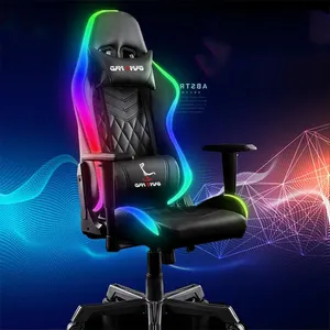 High quality RGB Racing Gamer Chair soft PC luxury gaming chair PU Leather Computer Gaming Chair For Sale