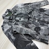 Basketball grande taille vestes à glissière pour hommes couverture Jacquard surdimensionnée vêtements à l'extérieur tapisseries vestes à fermeture éclair pour hommes