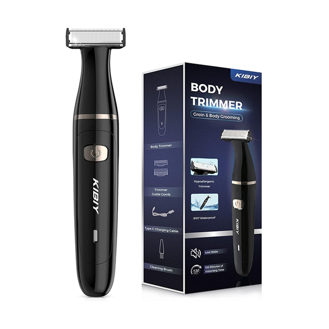 Men Rechargeable Body Pubic Beard Balls Hair Trimmer for Men