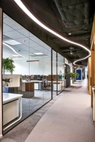 Cloisons de bureau insonorisées en verre, cloisons de bureau compactes, systèmes de cloisons modulaires intérieurs