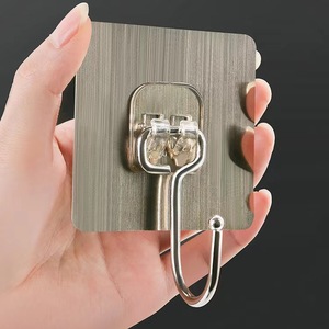 Hot Selling Waterproof Wall Hanger Heavy-Duty Adhesive Hooks <strong>Kitchen</strong> Bathroom Rust-Resistant Sticky Hooks for Hanging Wall - Product Image 1