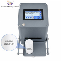 Machine de codage de codes de lots industrielle compacte IPS-8DK 12,7 mm, machine de marquage jet d'encre de bureau pour date d'expiration, date d'expiration continue