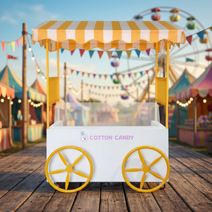 Carrito de helado portátil para máquina de algodón de azúcar - Product Image 3
