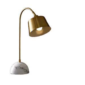 Lampe de table de chevet créative <span class=keywords><strong>avec</strong></span> base en marbre, style nordique, pour chambre à coucher, salon ou bureau - Product Image 5