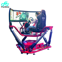 Simulateur de conduite automobile en réalité virtuelle haute vitesse FunTime, simulateur de course 3D pour parc d'attractions en réalité virtuelle