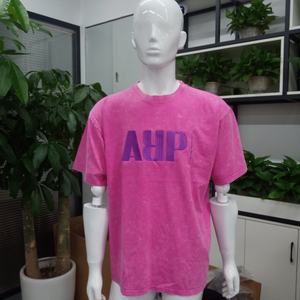 T-shirts brodés personnalisés pour hommes Broderie colorée T-shirt en coton Vêtements T-shirt à manches courtes pour hommes - Product Image 3