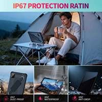 Tablette PC industrielle robuste 4G LTE de 10 pouces R10-L10, montage sur véhicule, IP67, lecteur d'empreintes digitales, NFC, lecteur de codes-barres, GPS, Android 15