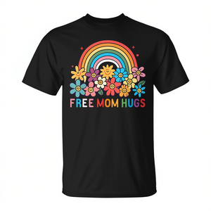 Free Mom Hugs <b>Rainbow</b> Pride <b>T</b>-<b>Shirt</b> Unisex Adult Size S M L XL XXL - Product Image 2
