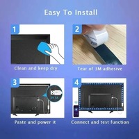 Bande LED RVB 5M USB Paysage Adressable Entrée IP20 RoHS UK UL Certifié CE Bande LED 30/60/74/96 Pixel