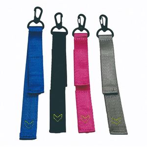 Llavero de nailon personalizado, soporte de tela para llaves, accesorios para llaves de coche y exteriores con parche de goma, cordón de muñeca, cadena para llaves - Product Image 5