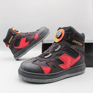 Nuove Scarpe da Pesca da Uomo di Grande Taglia, Impermeabili, Antiscivolo, Multimateriale, con Suola in Feltro per Acque Dolci - <span class=keywords><strong>Nero</strong></span>/<span class=keywords><strong>Rosso</strong></span> - Product Image 3