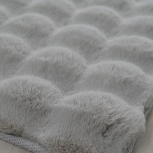 Bubble Design colore grigio 3D tappeti in finta pelliccia di coniglio e <span class=keywords><strong>tappeto</strong></span> centrale per soggiorno - Product Image 2