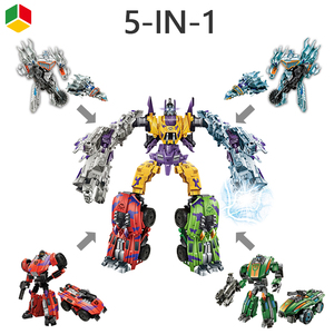 Qs Bán Buôn DIY 5 Trong 1 Biến Đổi Xe <span class=keywords><strong>Robot</strong></span> Biến Dạng Mô Hình Đồ Chơi Biến Đổi <span class=keywords><strong>Robot</strong></span> Xe Đồ Chơi Cho Trẻ Em - Product Image 2