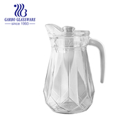 Pichet en verre personnalisé de Style de luxe du moyen-orient, décalcomanie en or, pichet à boire, bouilloire, ensemble de pichet à eau, pichet en verre avec demi-poignée