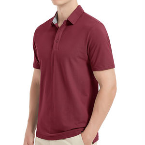 Polo à manches courtes de couleur unie, logo personnalisé imprimé, vente chaude, style tendance, respectueux de l'environnement - Product Image 6