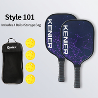 Ensemble de raquettes de pickleball en bois pour la plage avec balles – Kit combiné transfrontalier