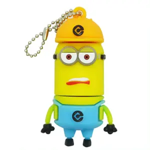 USB Stick pen Drive amarillo Minion Rush Usb Flash Drive USB 2,0 Pen Drive 128GB