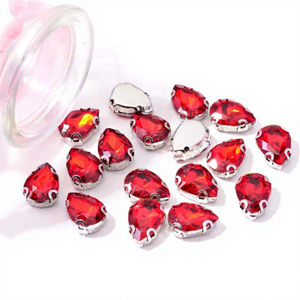<span class=keywords><strong>Piedras</strong></span> de Cristal de Alta Calidad <span class=keywords><strong>con</strong></span> Forma de Gota, Color Personalizado, para Coser, <span class=keywords><strong>con</strong></span> Base Plana, para Decorar Sombreros, Bolsos y Ropa - Product Image 3