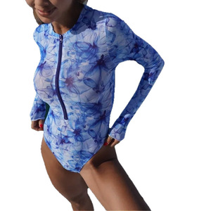 <span class=keywords><strong>Maillot</strong></span> de <span class=keywords><strong>bain</strong></span> une pièce à manches longues pour femmes, sexy, <span class=keywords><strong>anti</strong></span>-<span class=keywords><strong>UV</strong></span>, imprimé léopard, en spandex/polyester, avec fermeture éclair sur le devant - Product Image 5