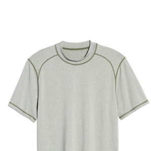 เสื้อผ้าสตรีทแวร์ผู้ชายขายส่ง เสื้อยืดกีฬาแบบเรียบๆ สั่งทำโลโก้ได้ คอกลม แขนสั้น ผ้า 100% - Product Image 6