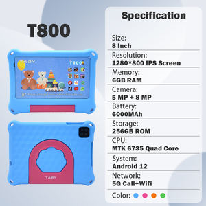 Tablet Educativa para Niños de 8 Pulgadas, Suministro Directo de Fábrica, Android 12, 6GB+256GB, Control Parental, Video HD, Batería de 6000mAh, Resistente al Agua - Product Image 2