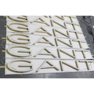 Letras luminosas led da resina da china, sinalizadas ao ar livre, letras luminosas 3d