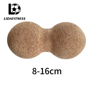 Palla da Massaggio in Sughero Naturale a Forma di Arachide per Rilascio Muscolare Profondo, Yoga, Fitness e Massaggio dei Punti Trigger - Product Image 5