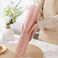 Napperon rond en PVC de haute qualité, estampé à chaud avec feuille d'or, ajouré, imperméable et résistant à la chaleur, best-seller