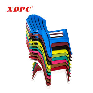 ラウンジチェアモダンなデザインの白いプラスチック製レジャーアーム - Product Image 2