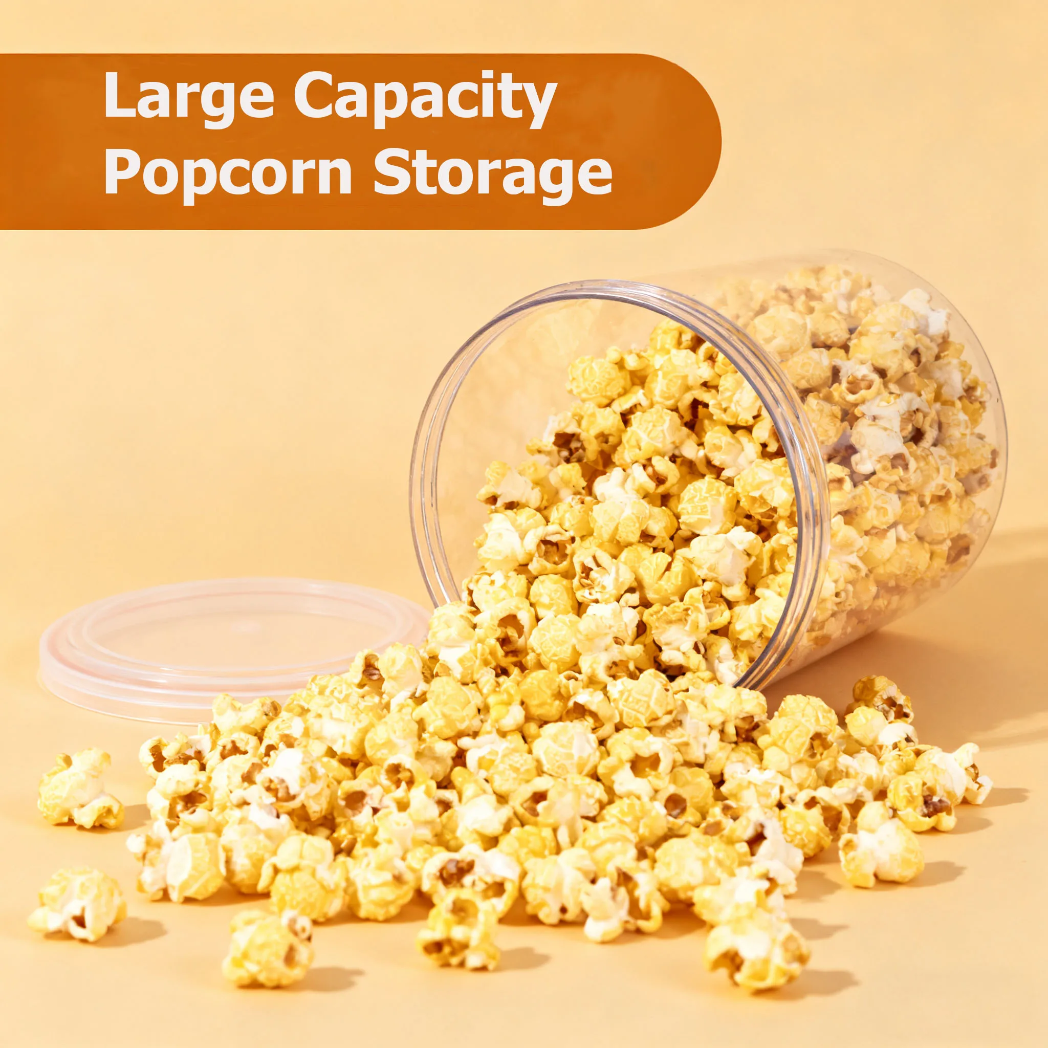 Clear Round 800ml PET Plastic Food Storage Jar for Nut Sugar Candy Cookie Storage