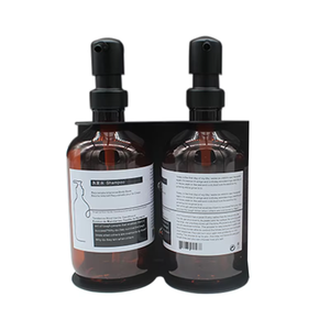 Supporto parete ABS tripla <span class=keywords><strong>doccia</strong></span> Dispenser <span class=keywords><strong>Shampoo</strong></span> balsamo sapone Dispenser con pompa liquida supporto in acciaio inox per alberghi - Product Image 6