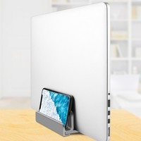 Support de téléphone/Pad de bureau, stockage Vertical pour ordinateur portable avec largeur réglable, Support de stockage de 1 à 3 appareils