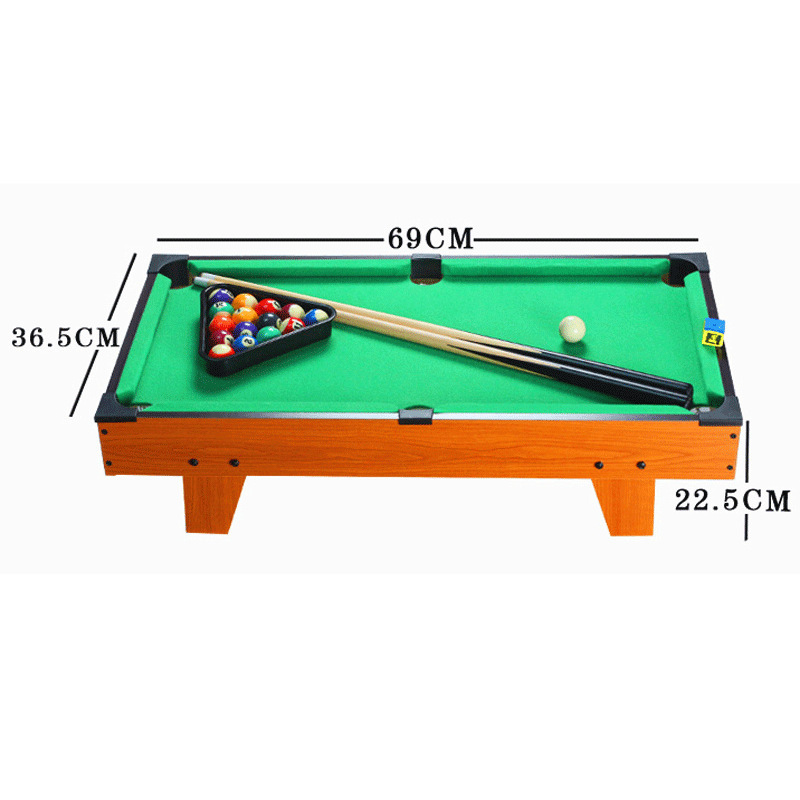 Table de billard extra-large à pattes courtes, 69 pouces.