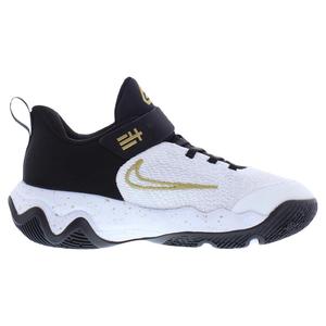 Scarpe da basket Nike Giannis Immortality 4 PS per ragazzi Nero Oro metallizzato Bianco - Product Image 2