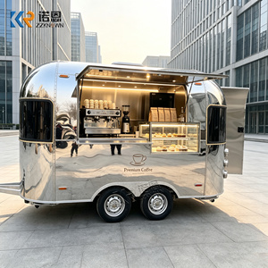 헤비 듀티 생선튀김 트레일러 전문 버거 트럭 CE 스트리트 푸드 카트 - Product Image 1