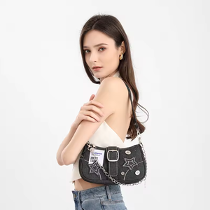 Sac à bandoulière en forme de croissant de lune personnalisé OEM, sac de mode pour femmes, sac sous le bras - Product Image 3