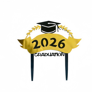 Decoración <span class=keywords><strong>para</strong></span> Pastel de Graduación Clase de 2026, Adornos <span class=keywords><strong>para</strong></span> Pastel de Fiesta de Graduación, Escuela Secundaria, Universidad, Graduación Universitaria - Product Image 4