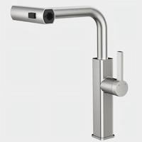 Robinet de cuisine en acier inoxydable avec douchette extractible flexible et finition brossée pour évier – Vente directe fabricant