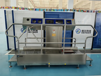 All-in-one hygiënestation laarzenwasmachine met handwasdesinfectie en -droging voor voedingsfabrieken