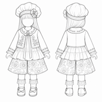 Vêtements de poupée personnalisés en gros OEM/ODM pour tenues de poupées BJD en coton