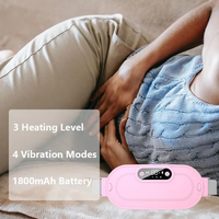 Tragbares Kabelloses Heizkissen Wiederaufladbares Menstruations-Erleichterungskissen Bauchwickelgürtel Menstruations-Massagegerät für Frauen