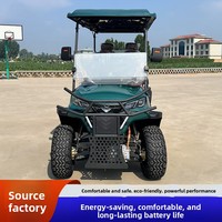 Voiturette de golf électrique 2 places tout-terrain de luxe, 30 km/h, 48 V, directement de l'usine, pour patrouille et tourisme en sites touristiques